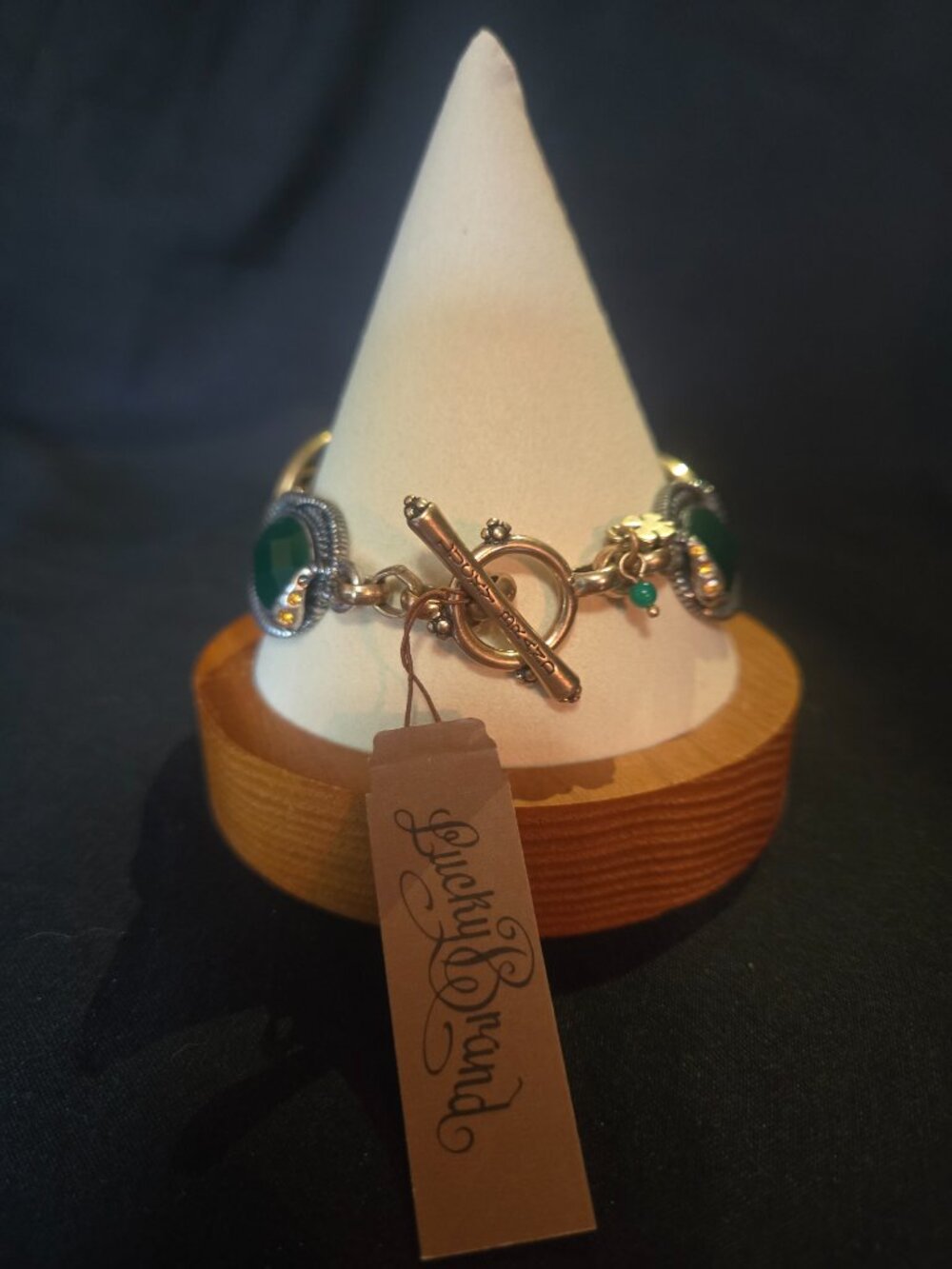 Lucky Brand Semi-Precious Stone Mixed Metal Bracelet | NWT - Picture 5 of 7